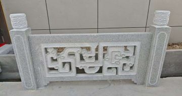 海南芝麻白河道栏杆 桥栏杆