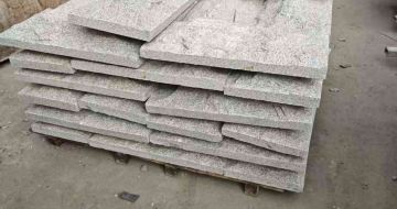 海南芝麻白蘑菇石，自然面