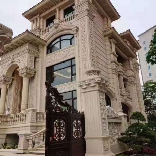 海南黄金麻别墅外墙异形定制