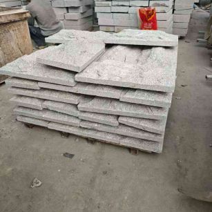 海南芝麻白蘑菇石，自然面