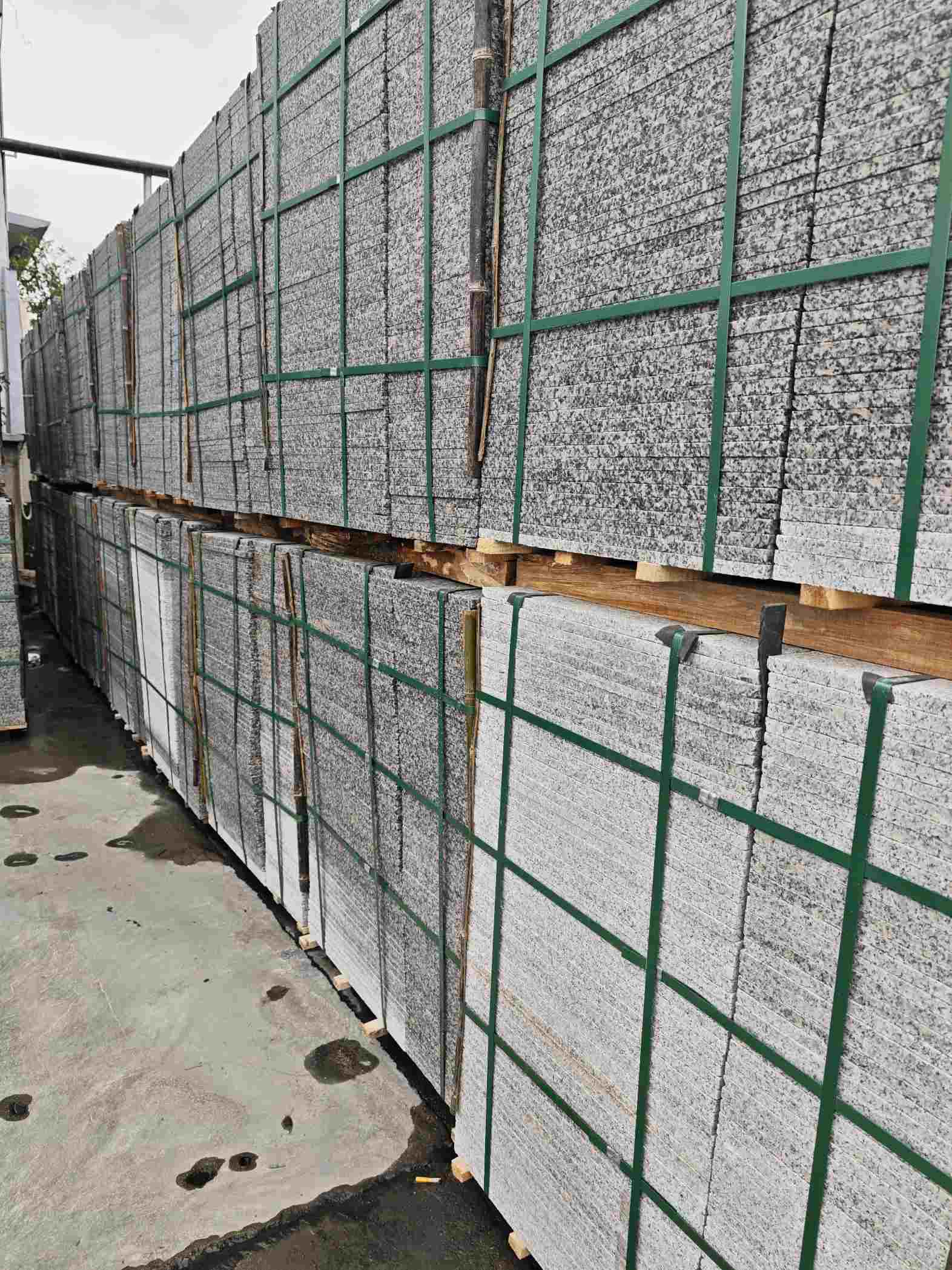 海南芙蓉白地铺石，石材地铺石