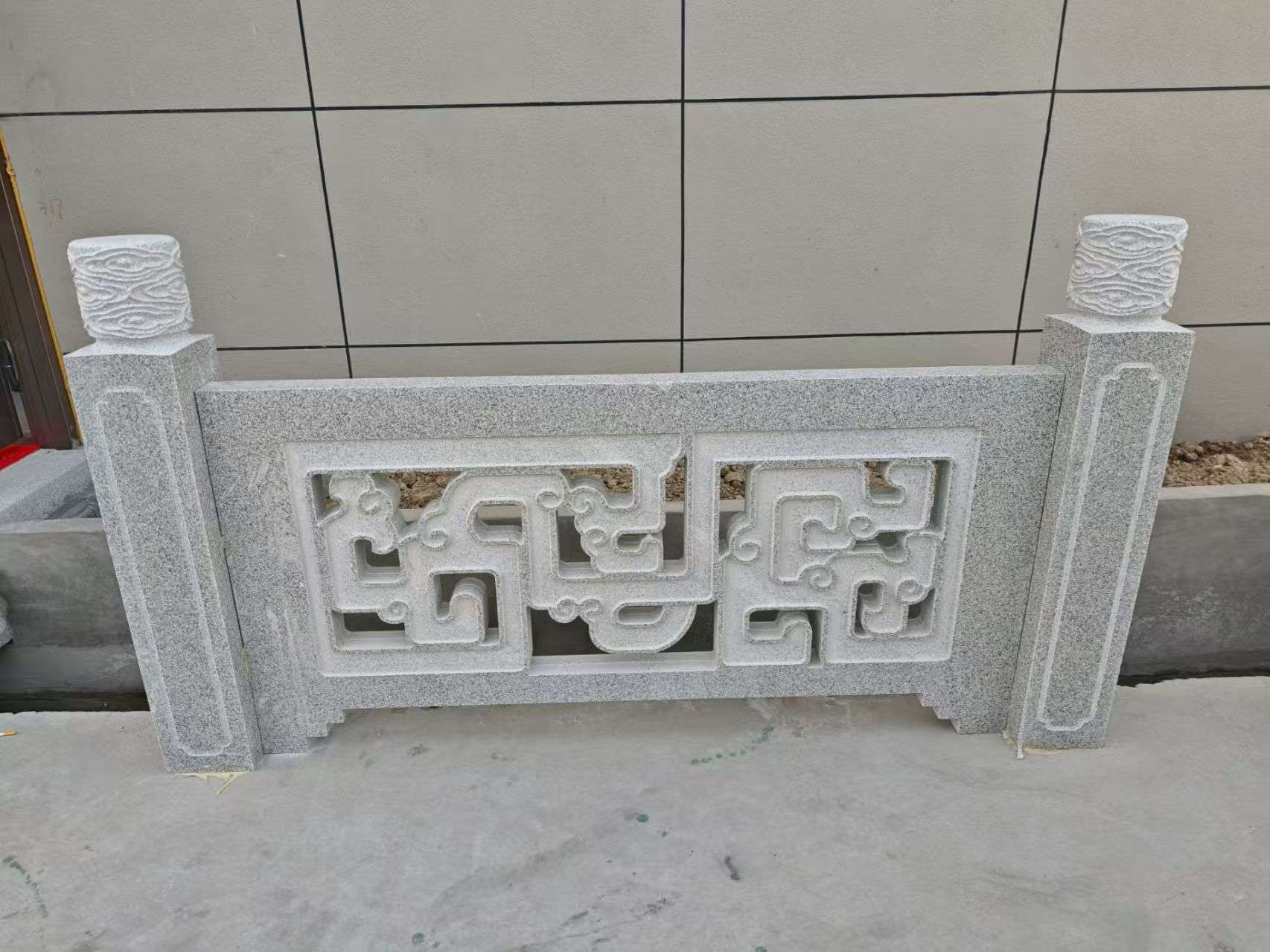 海南芝麻白河道栏杆 桥栏杆